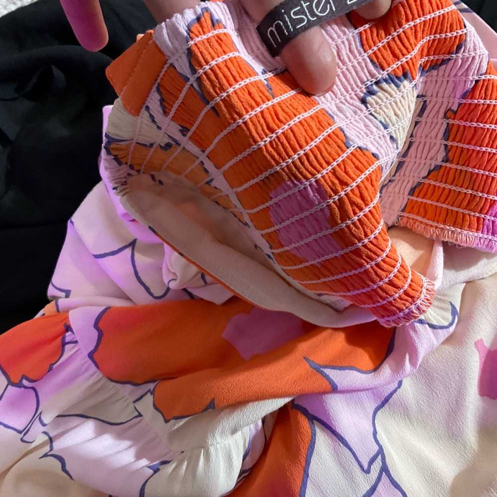 Mister Zimi Marie Dress in Pink Camelia Print - Picture 5 of 5